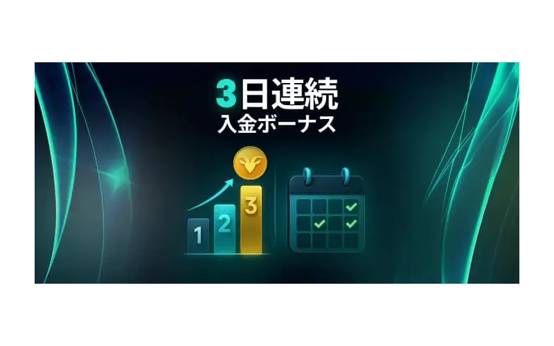 BETGOAT3日間連続入金ボーナス
