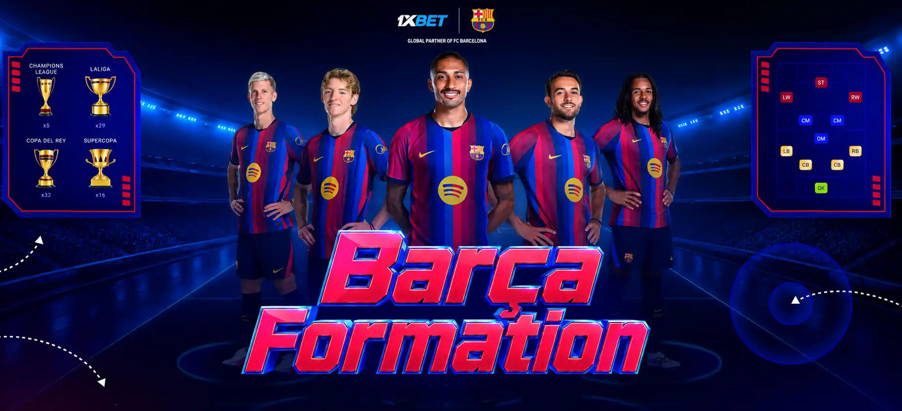1xbet FCバルセロナ選手カード獲得キャンペーン